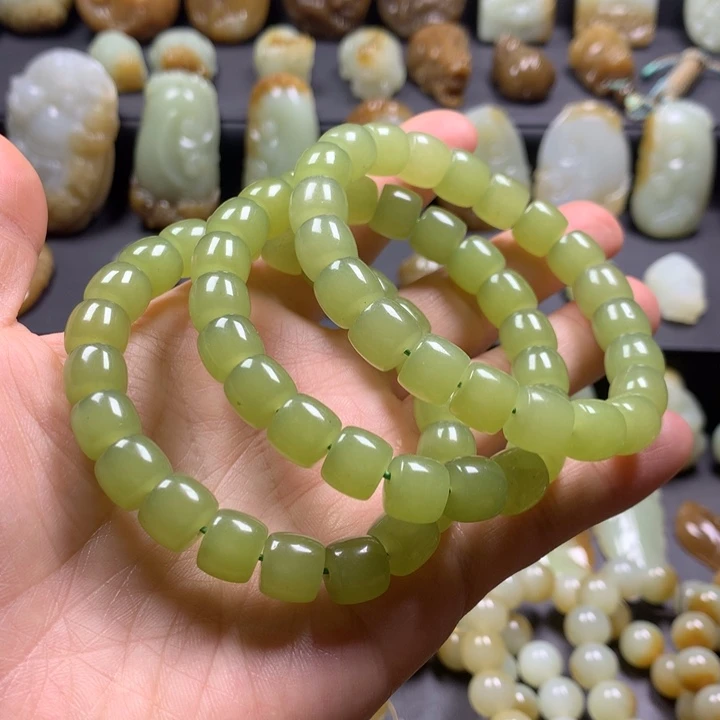 和田玉（糖玉）未镶嵌手串多样性发一