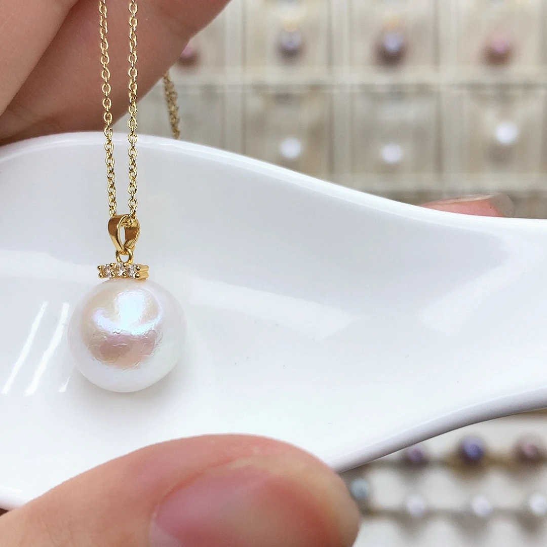 淡水珍珠颈饰合金