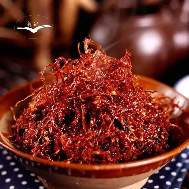 卤冠四川特产120g灯影牛肉丝正宗川味红油休闲零食解馋夜宵小吃