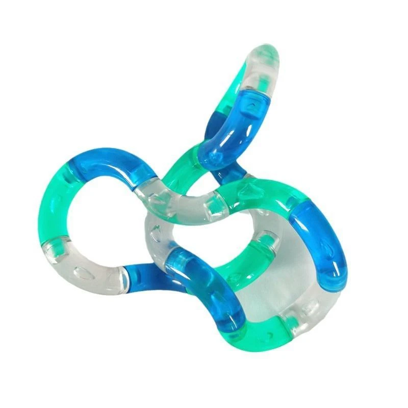 水晶透明百变扭扭乐 夜光扭扭圈 缠绕减压解锁变形绳百变