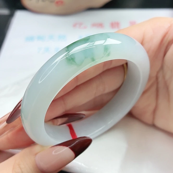 未镶嵌手镯翡翠54-55圈口