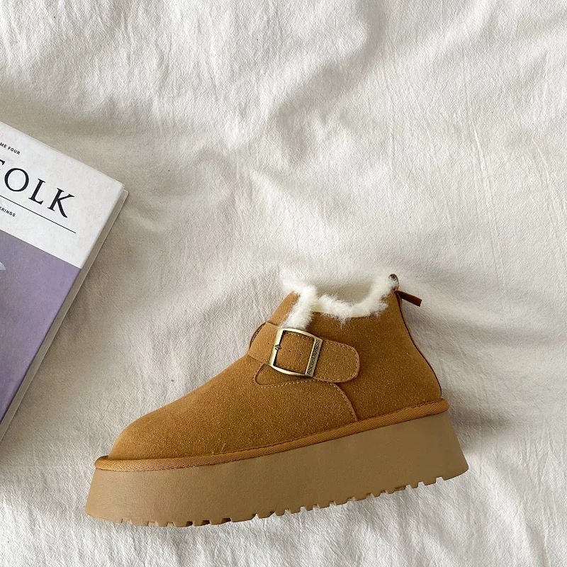 休闲短筒雪地靴时尚厚底加厚网红松糕底时尚雪2075