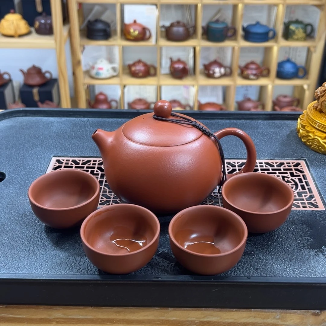 紫砂紫砂胖西施（一壶四杯）