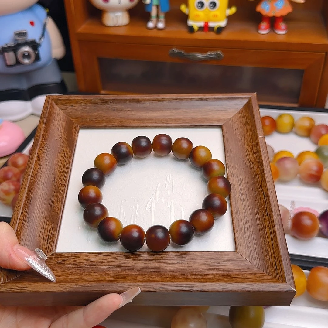 手串菩提根/象牙果卡15干磨拿铁