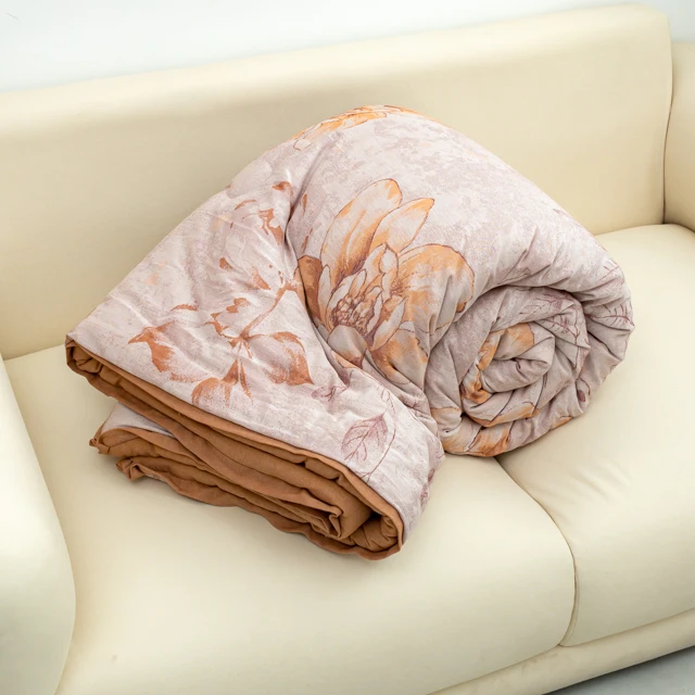 【京かわ会社】木耳边AB款秋冬被 冰花红