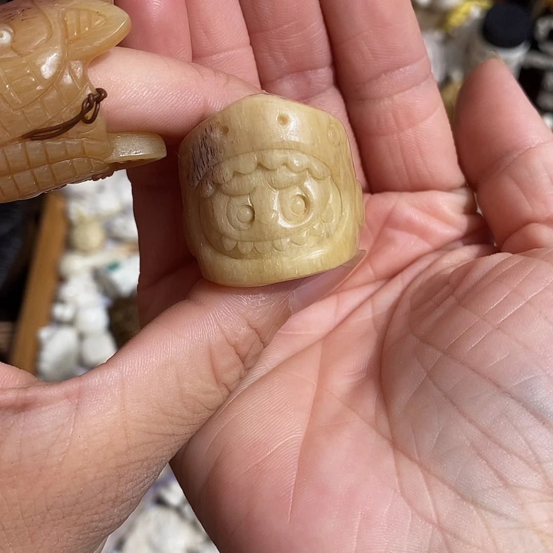 鹿骨把件M29鲨鱼布跑环不退换