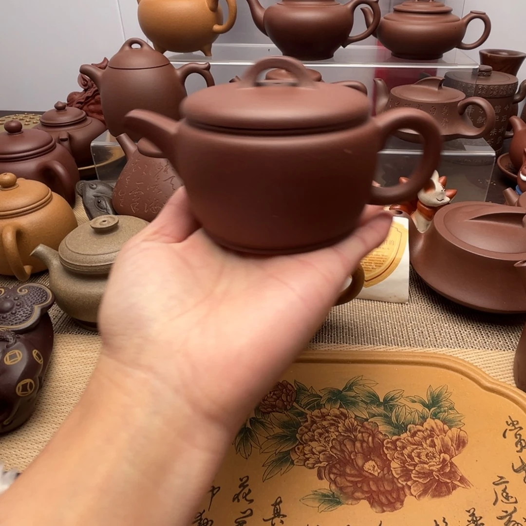 鉞***茶壶紫砂底槽清汉瓦壶