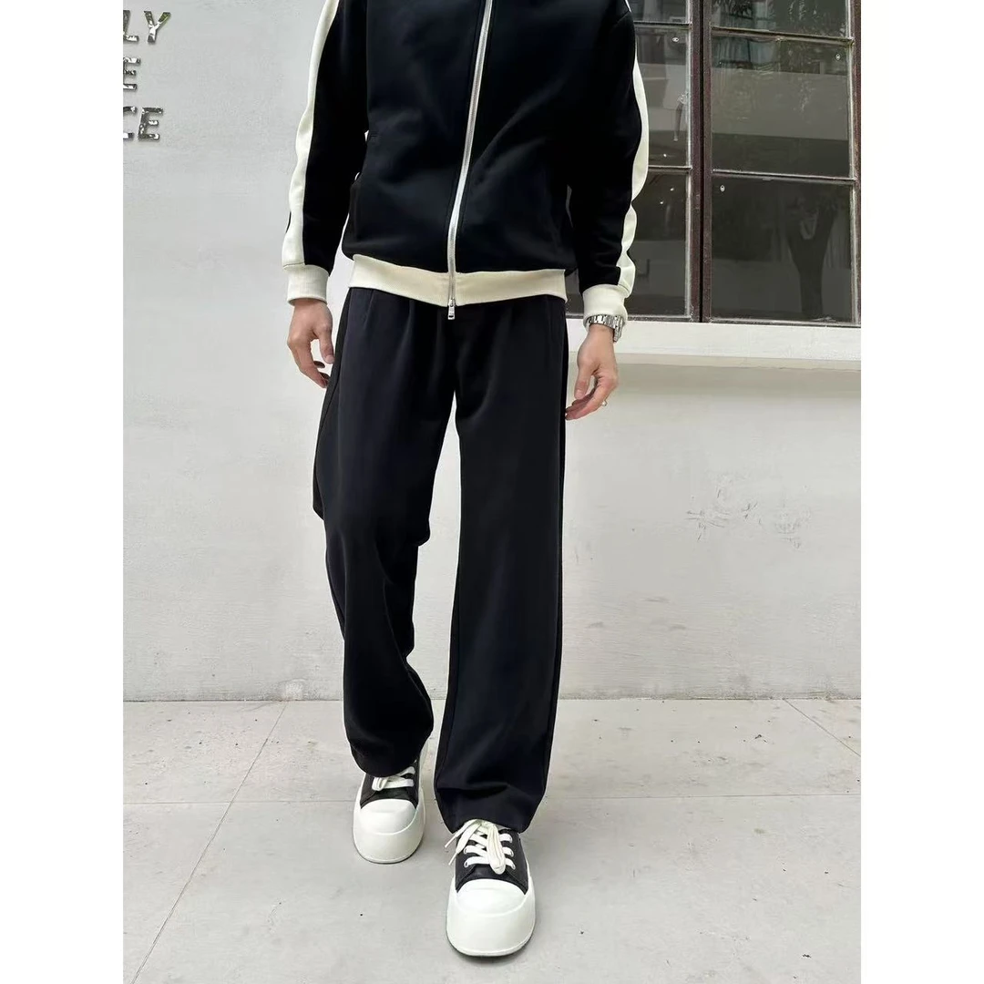 【518宽松版】秋季新款美式高街直筒阔腿休闲裤男潮流百搭直筒西裤