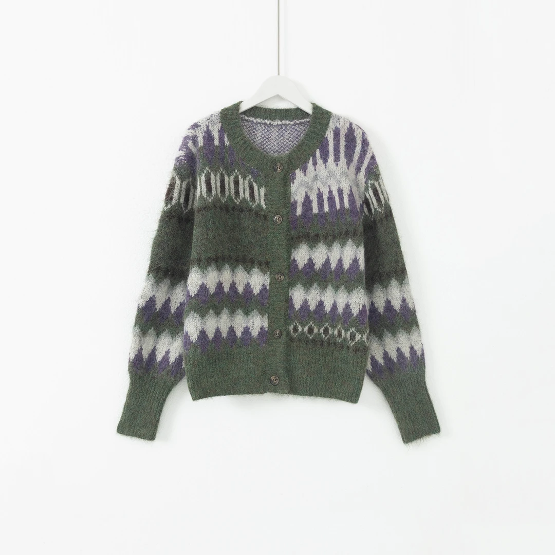 几里与麻 学院风氛围感软糯毛织开衫 2081250