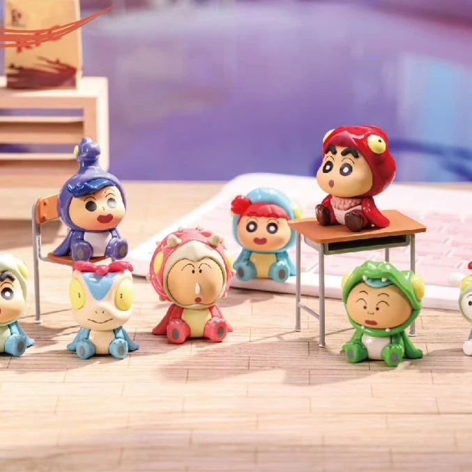 可可【拆盒】蜡笔小新我们的恐龙日记坐坐萌粒（许愿）潮玩盲盒代拆