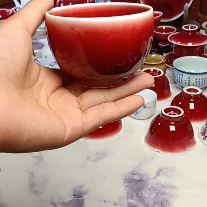 陶景德镇手工胎原矿郎红茶杯