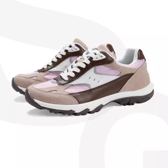 弥笛厚底德训鞋女2025春季新款复古舒适轻便防滑透气阿甘鞋百搭