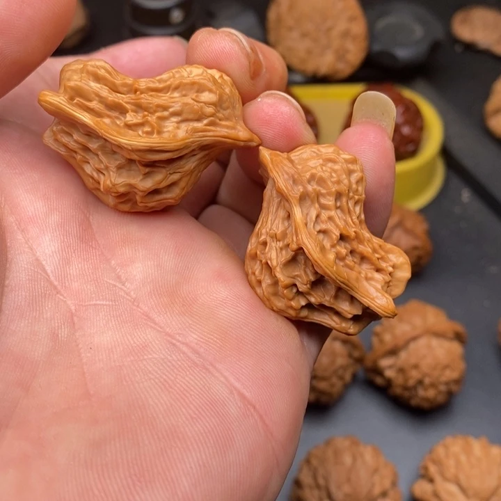 桃核把件比翼双飞1234