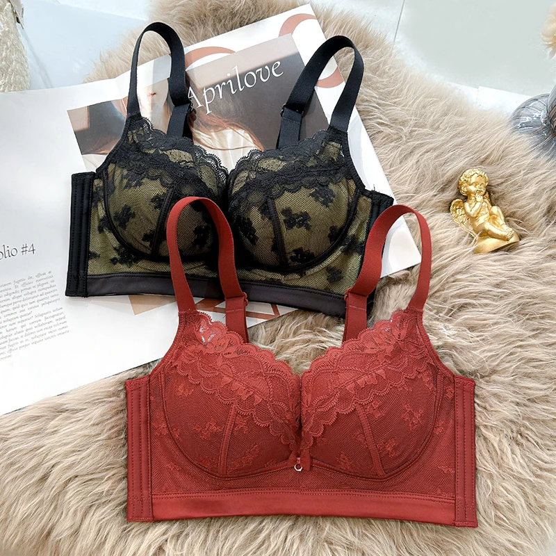 馒头杯小胸聚拢显大内衣女2025新款防下垂收副乳加厚文胸平胸专用