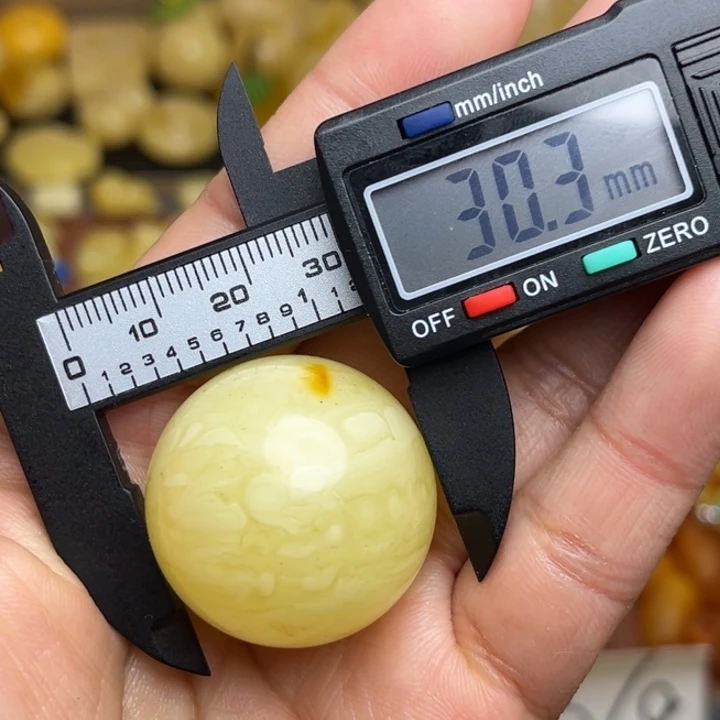 蜜蜡未镶嵌珠宝奇石天然蜜蜡散珠微瑕一粒177