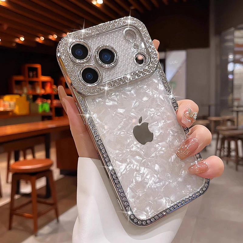 新款滴胶贝壳纹适用iPhone17手机壳16苹果15高颜值14女款13promax