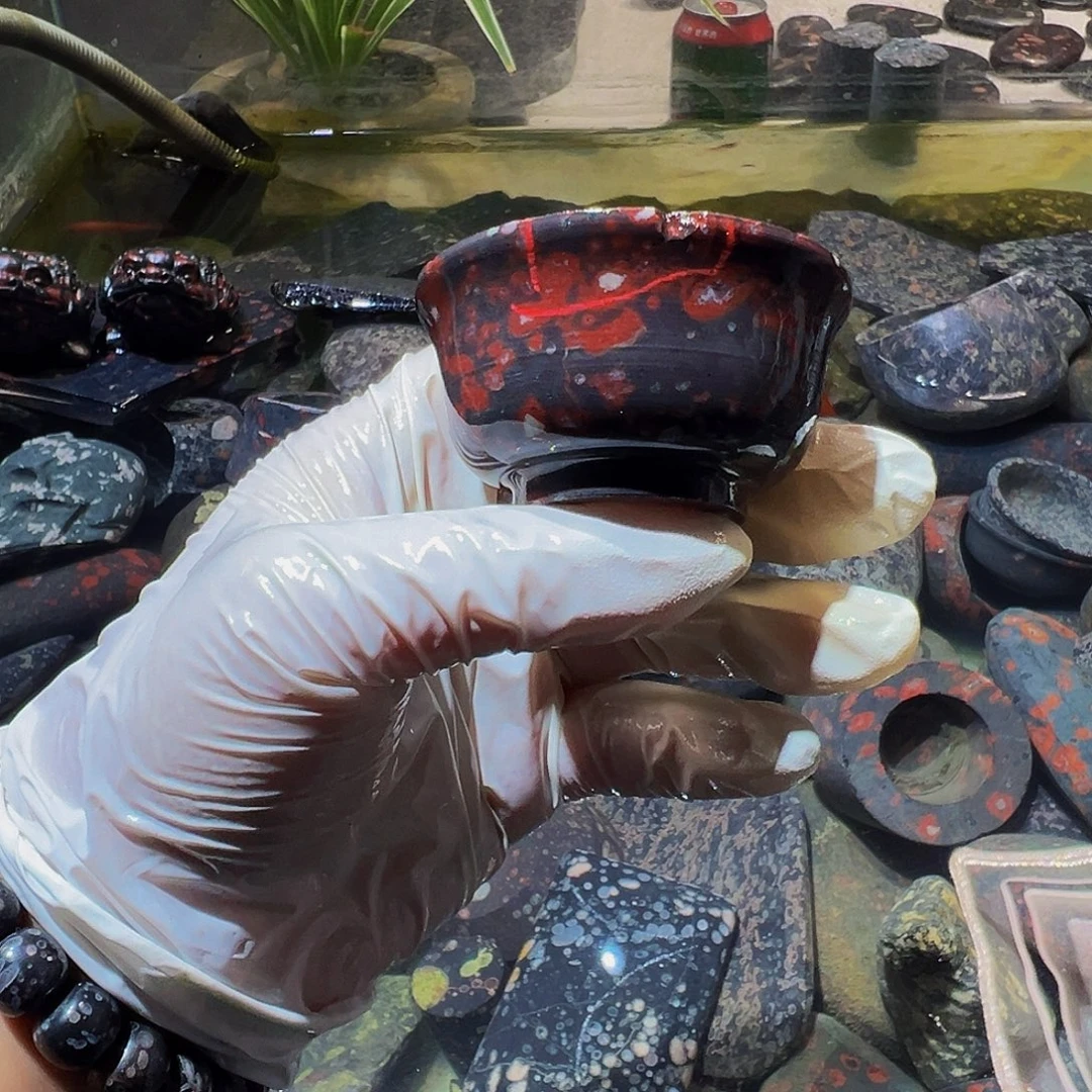 梅花玉鱼缸石茶周边不退不换