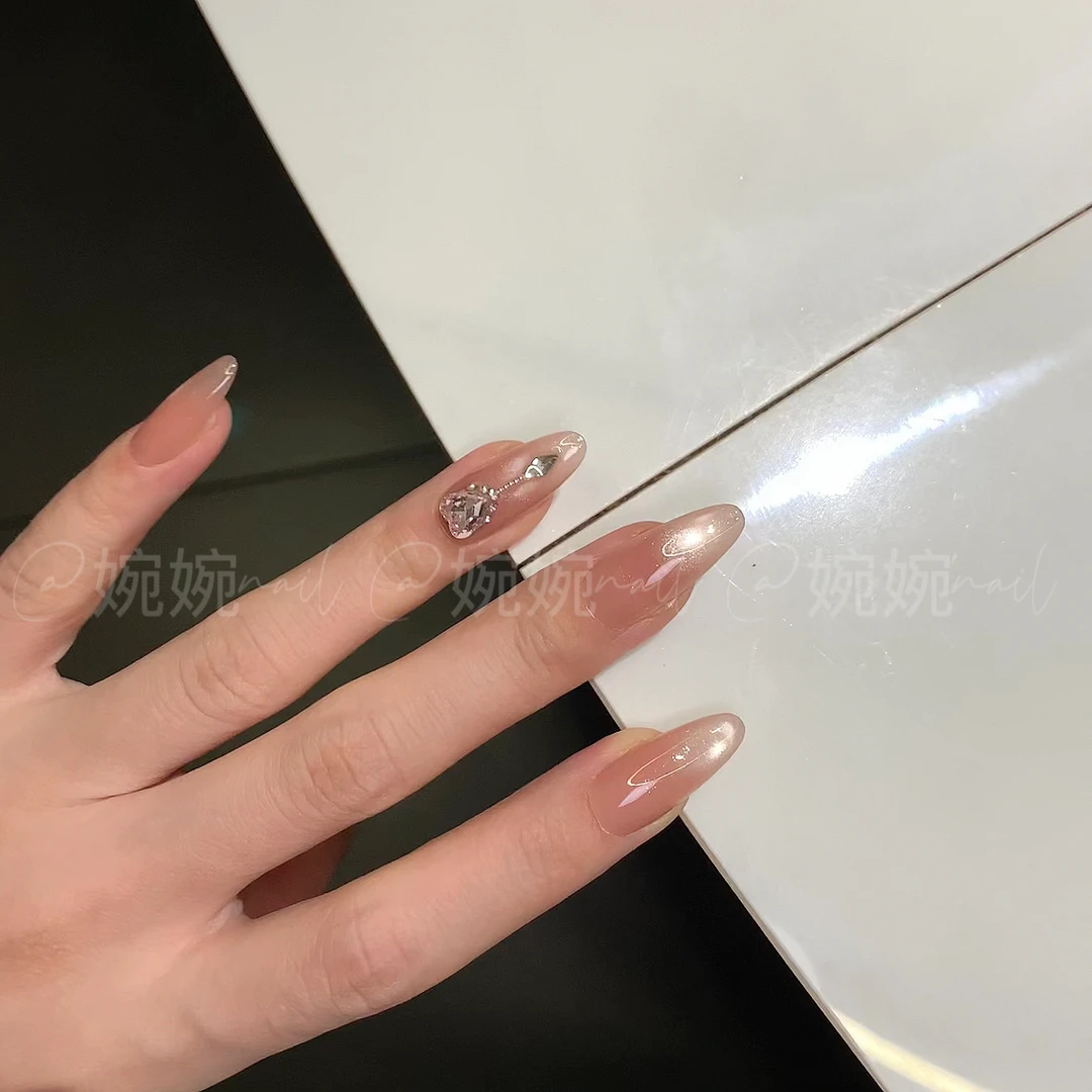 【小权杖】纯手工带钻猫眼高级感显白美甲贴片穿戴甲