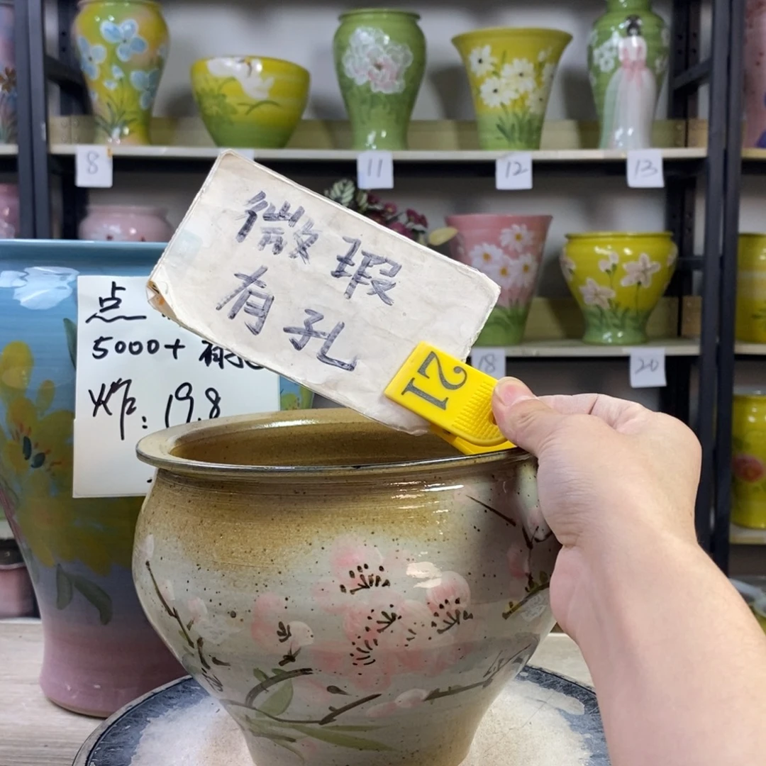 景德镇手工手绘陶瓷花盆