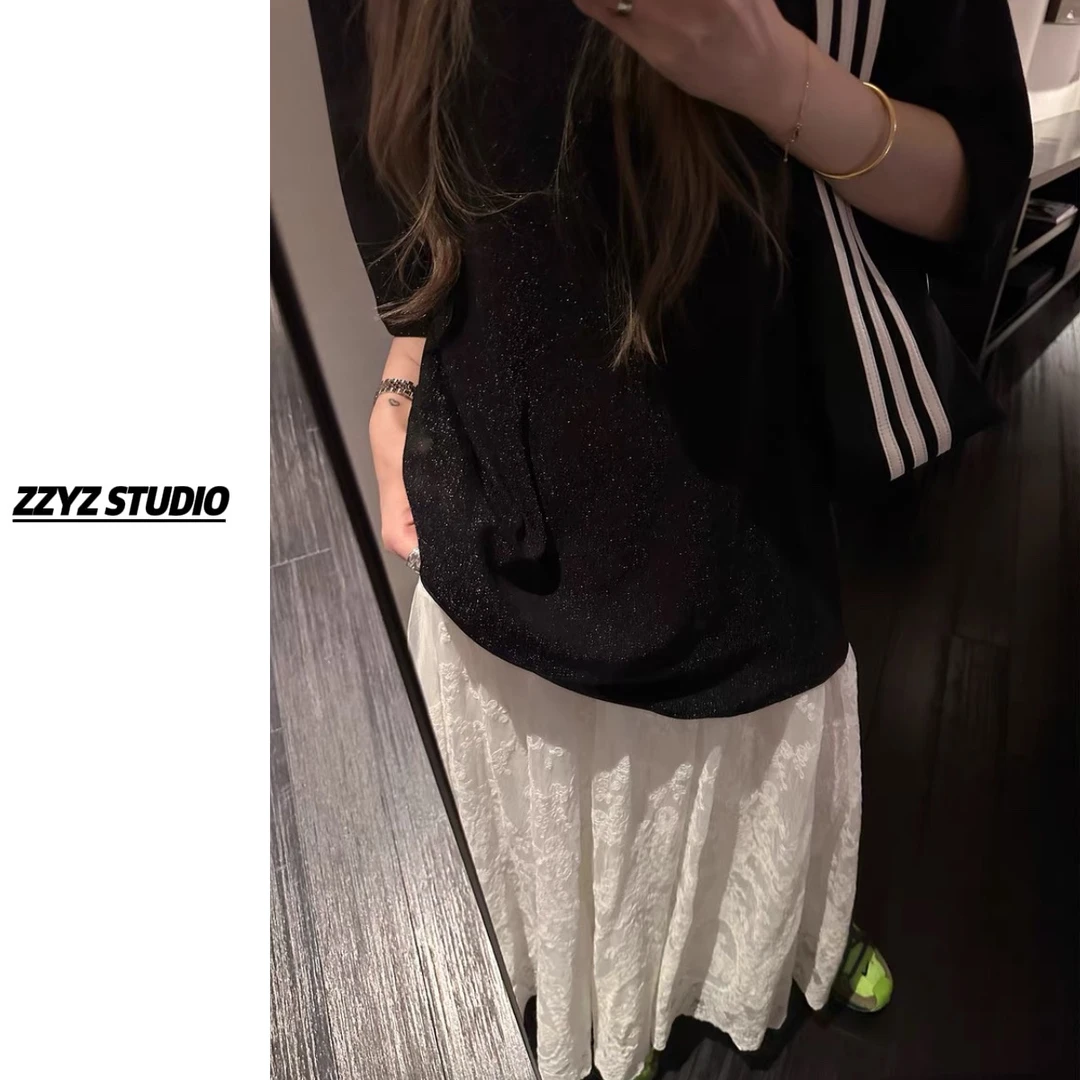 【ZZYZ】“满天星河璀璨”马家闪闪t恤短袖小众宽松设计感oversize