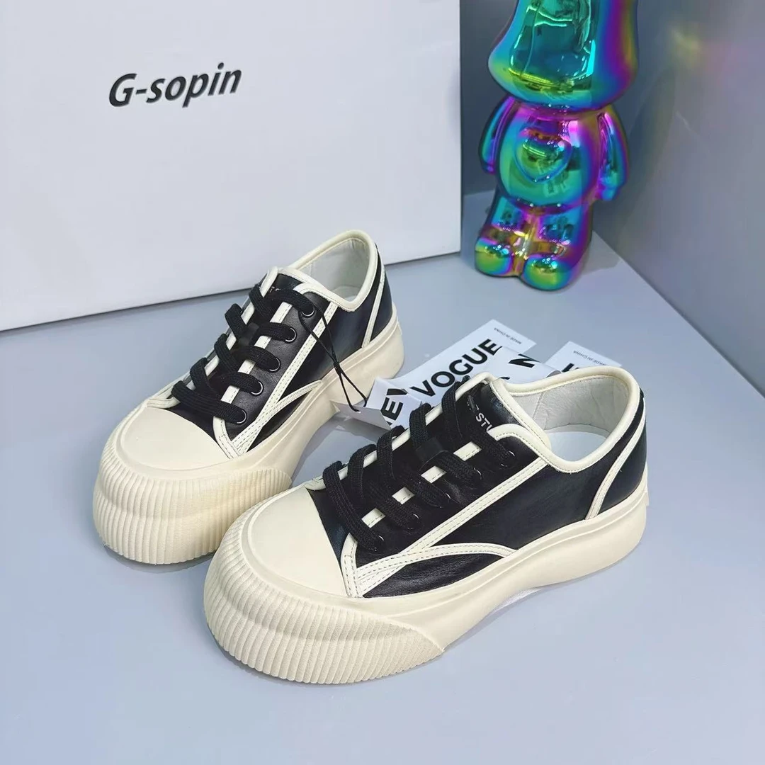 现货C1｜真皮羊里垫厚底鞋女｜标准尺码｜231040