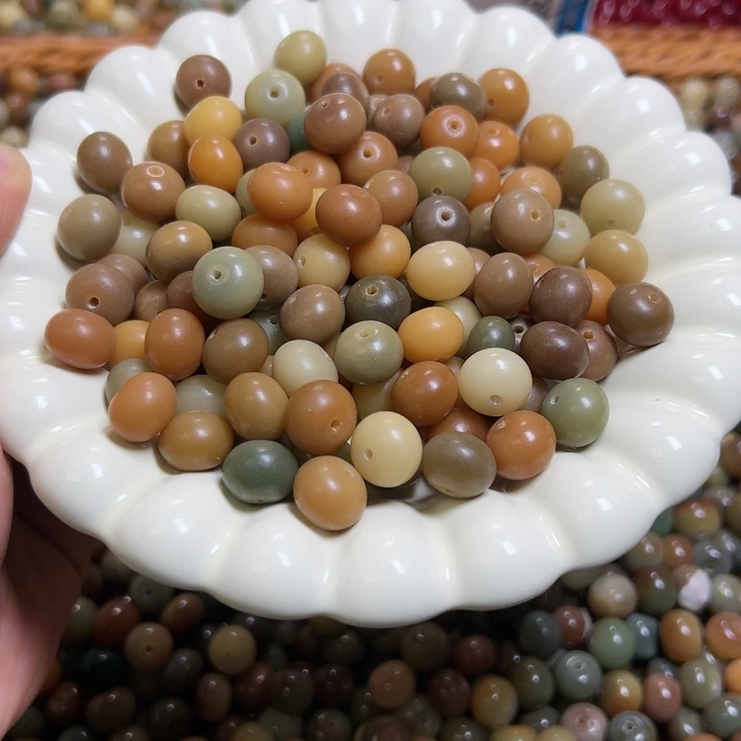 菩提根/象牙果吊坠卡13三彩算盘100颗