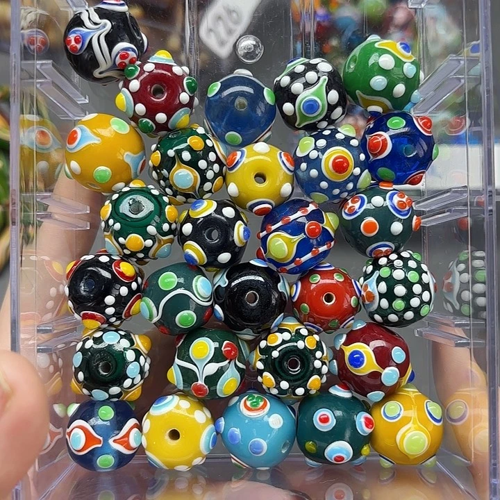 颈饰琉璃琉璃琉璃蜻蜓眼6元一颗