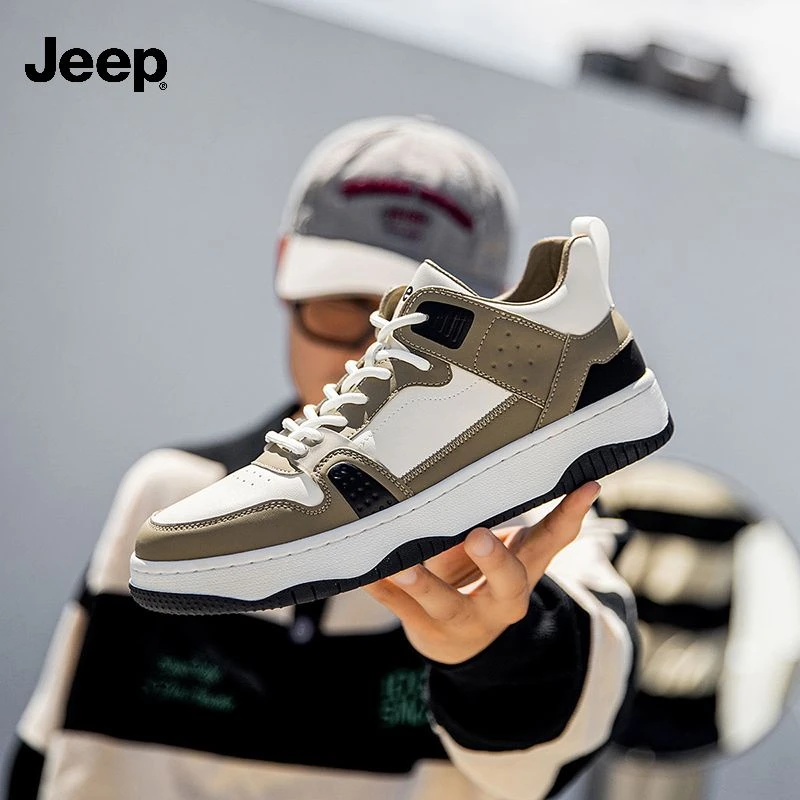 Jeep吉普男鞋2025夏季新款空军板鞋时尚百搭个性潮流休闲运动鞋子