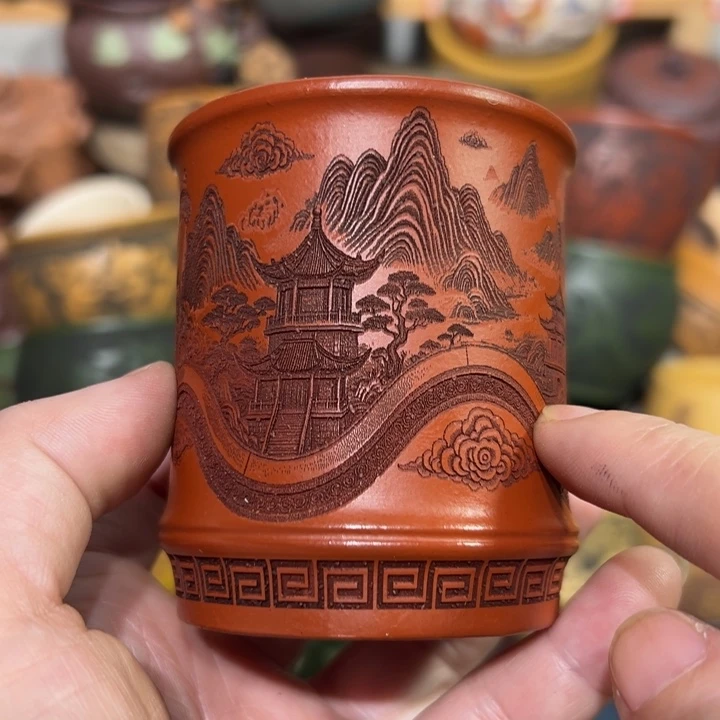 紫砂茶杯宜兴紫砂主人杯