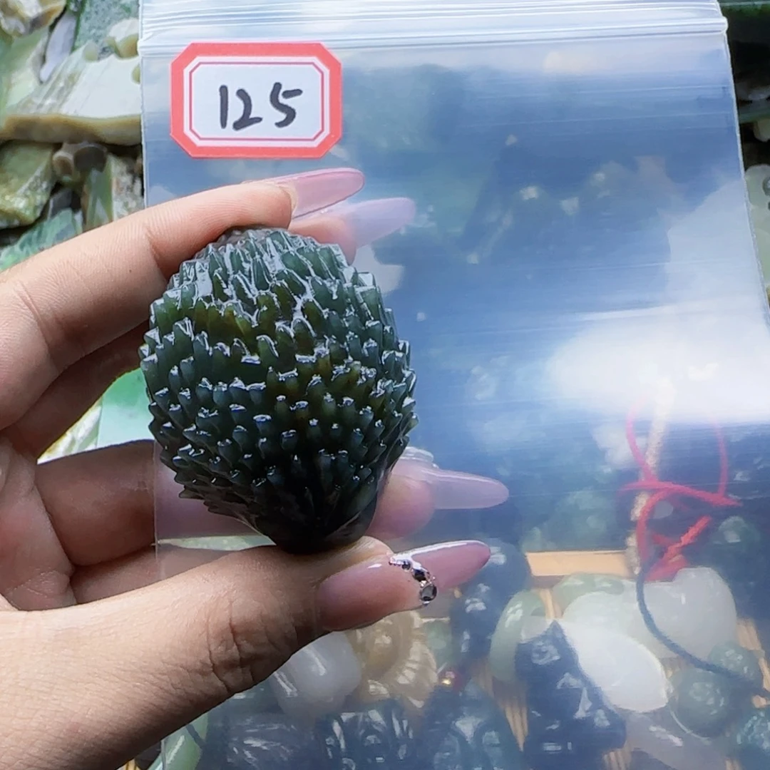 李***喜未镶嵌和田玉珠宝半成品