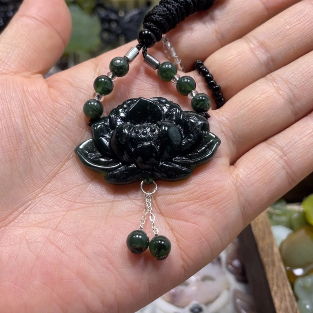 【闪购商品】岫玉颈饰未镶嵌75吊坠