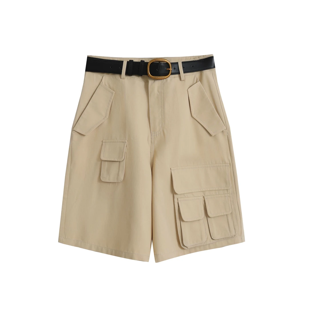 YANGHAIYANG 2025SS 口袋工装中裤（赠腰带