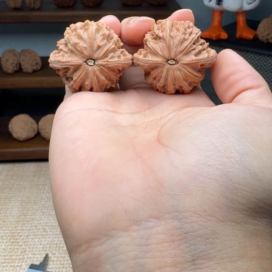 文玩核桃把件4116磨盘