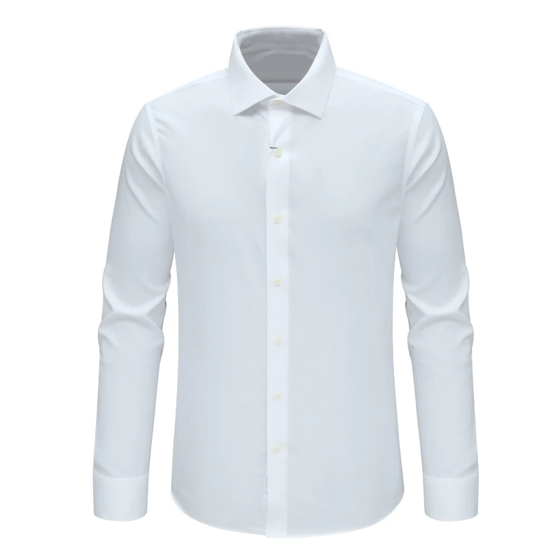 F3766恺春秋男式长袖衬衫 棉百搭商务休闲上衣免烫 白色