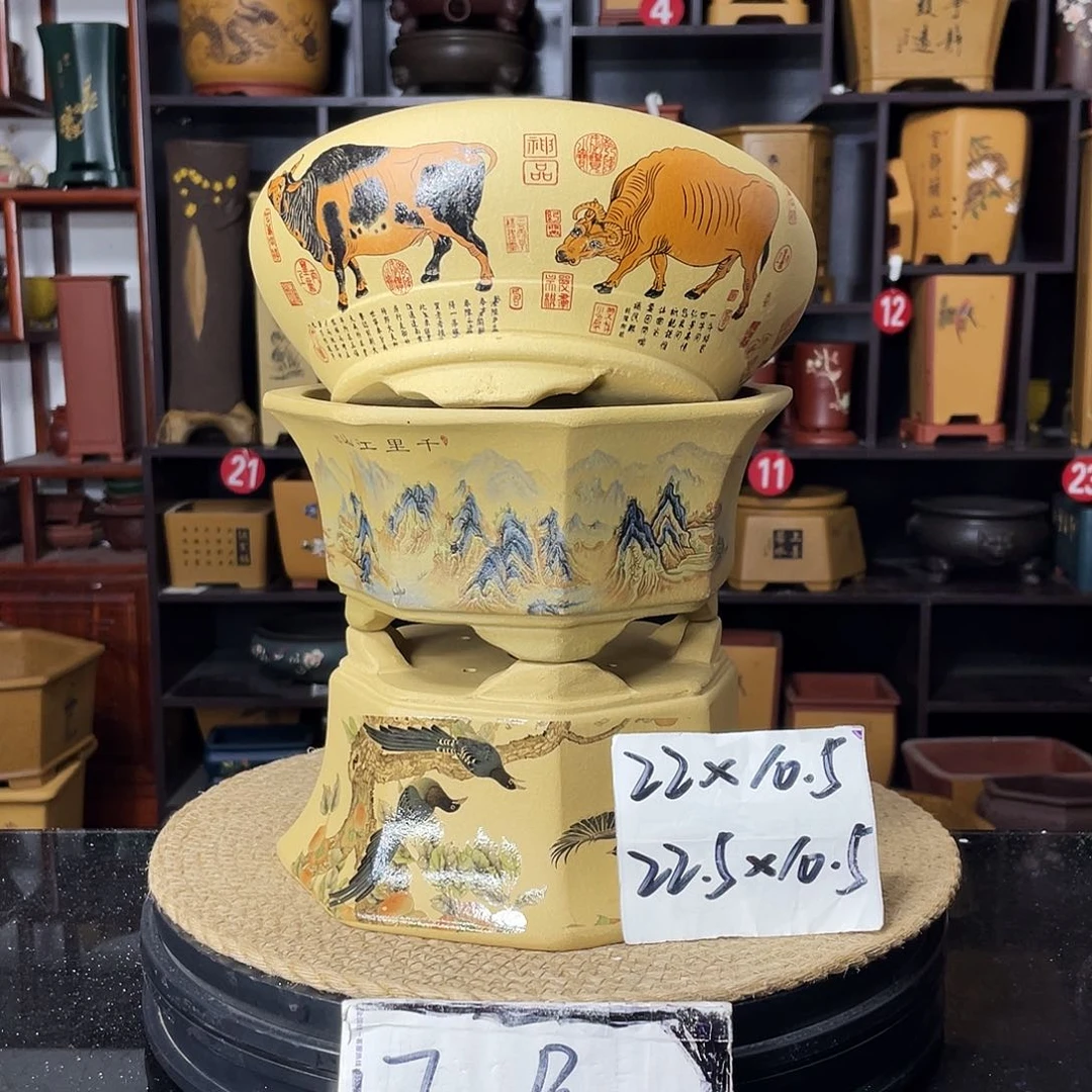 紫砂D-婉秋紫砂花盆