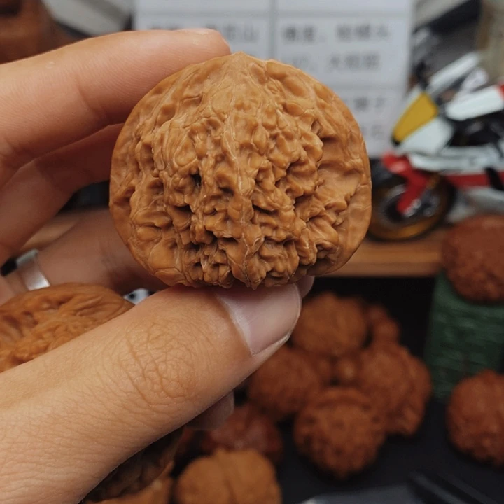 文玩核桃把件两*男44龙洞峪-194