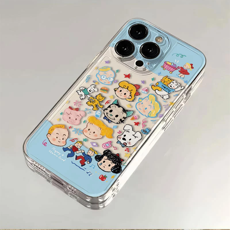 蓝色原田治小狗适用iphone15苹果16promax手机壳14plus/13软壳xs