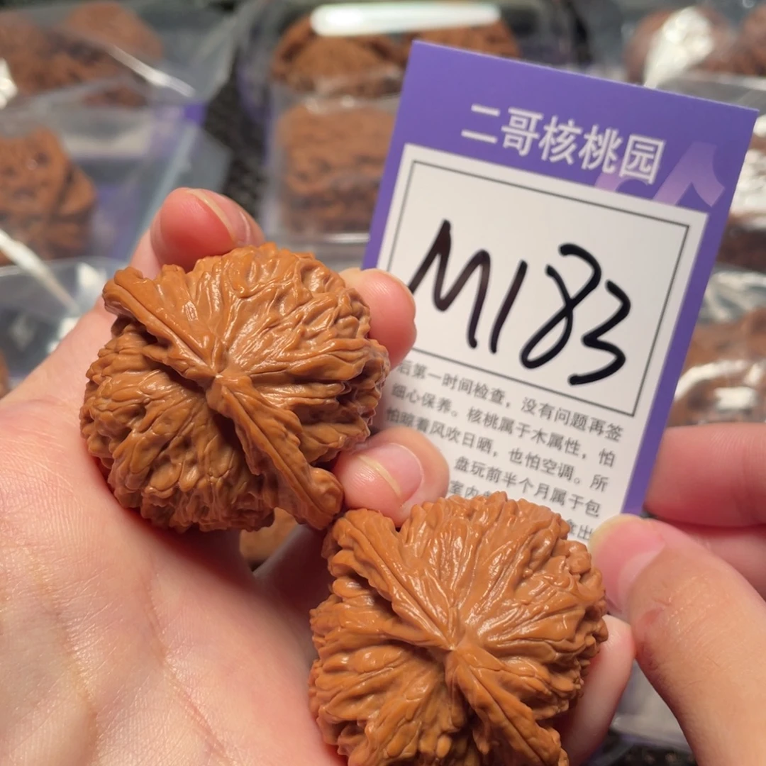 把件桃核M183号白狮子43