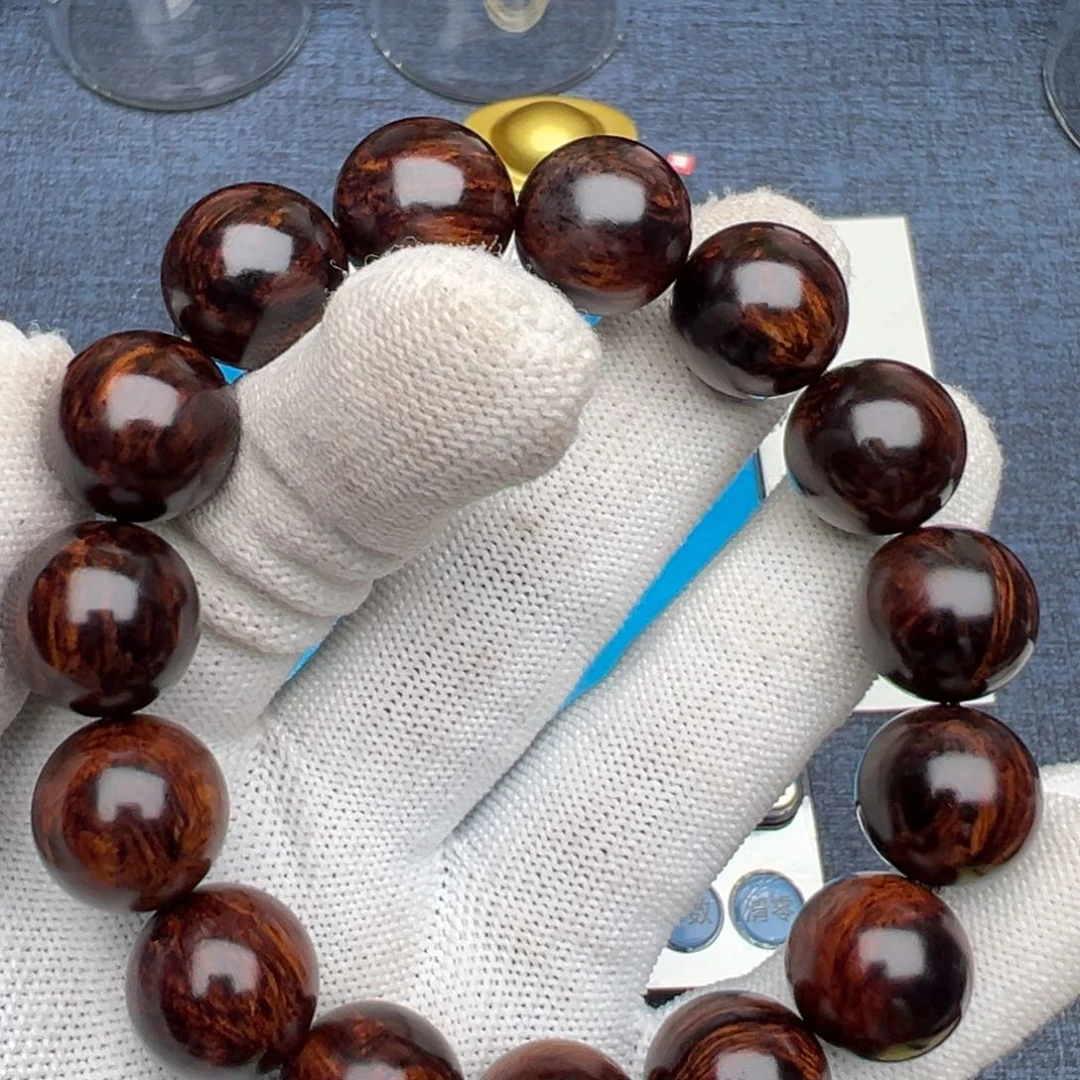 木永***神海南红降花梨公1.5黑金满文一档