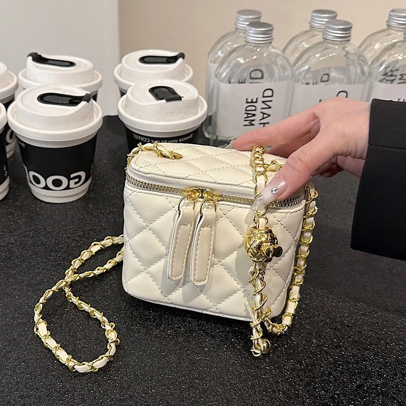 【好物分享】单肩菱格洋气女士时尚百搭小方包质感斜挎包链条包包