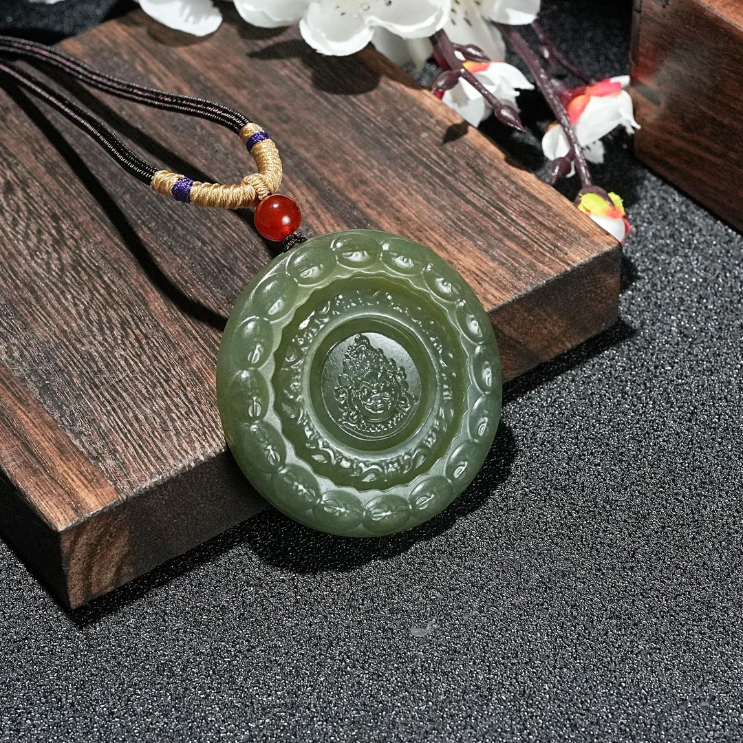 天然和田玉时来运转吊坠 YC2270049