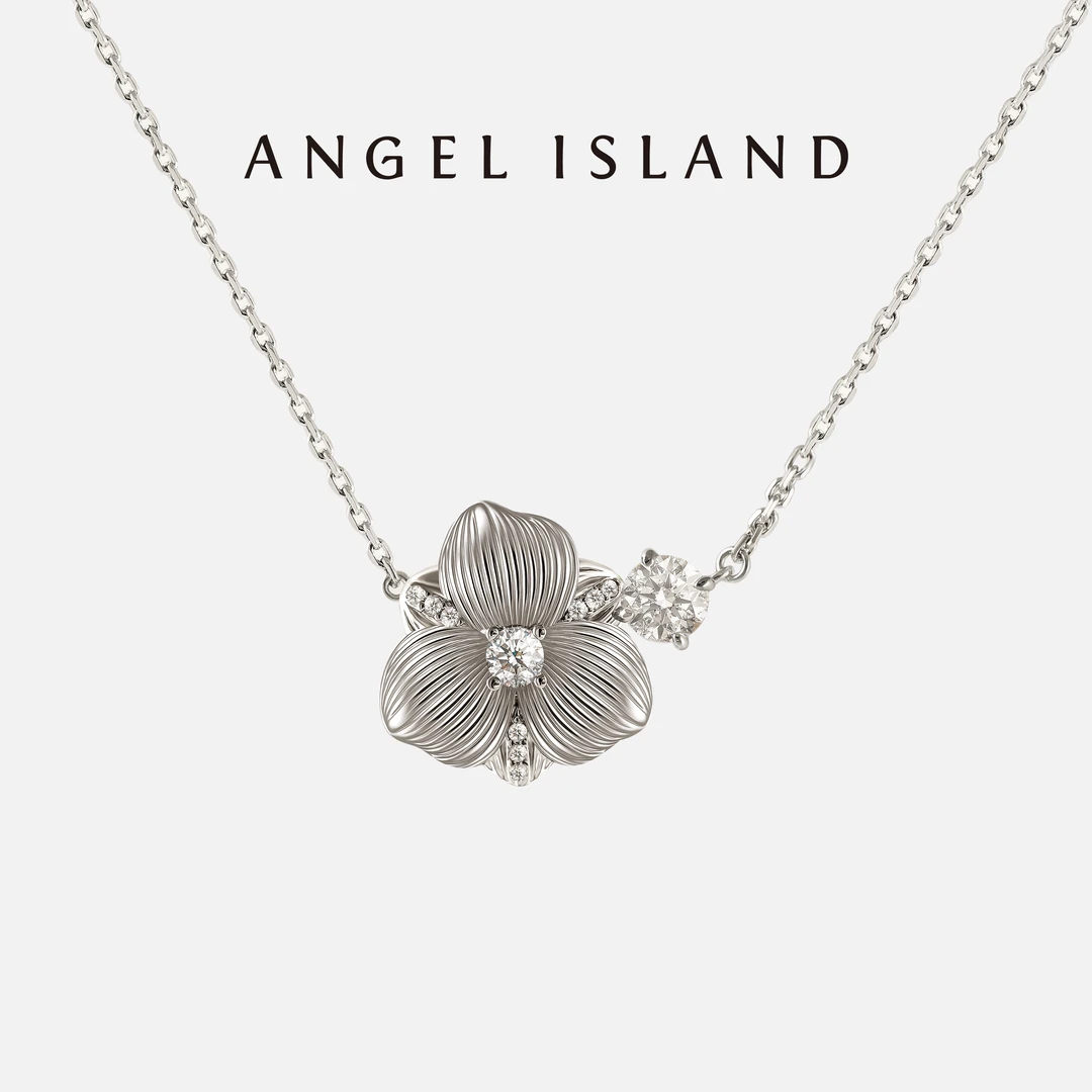 ANGEL ISLAND/天使岛屿 铜合金合成锆石项链 郭碧婷同款芳华项链