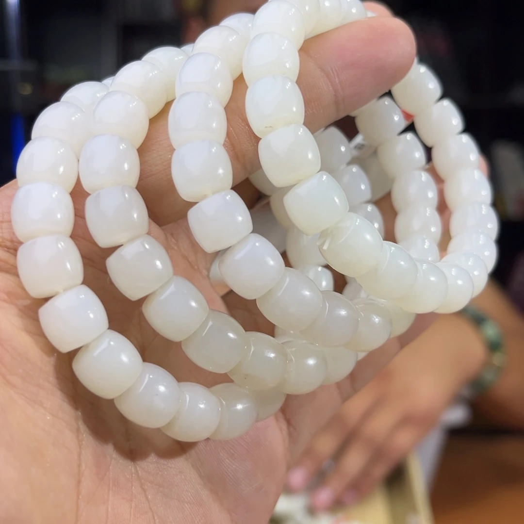 手串未镶嵌和田玉纯天然和田玉新疆黑山山流水卡10多样性发其一