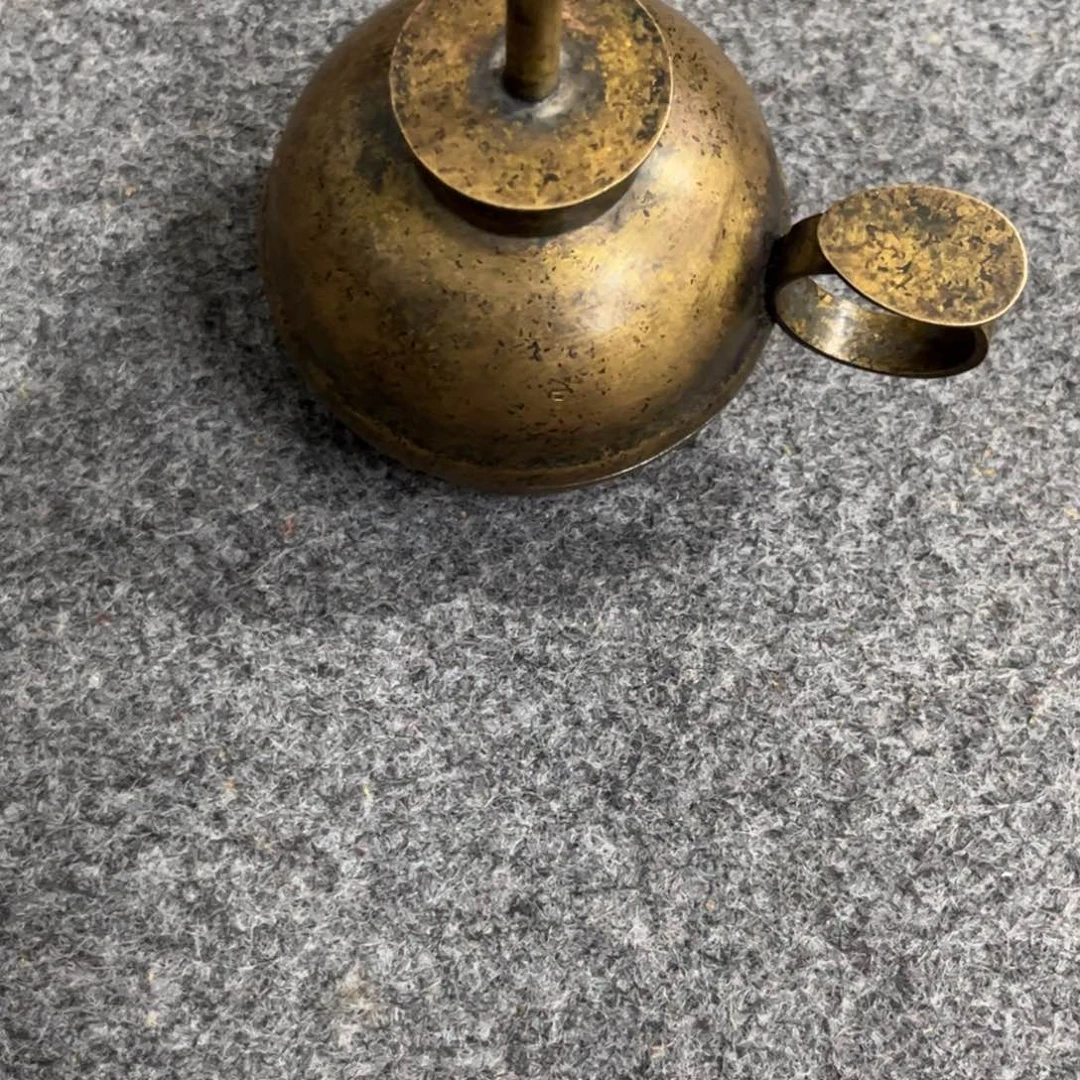 木铜的小油灯一个完整全品