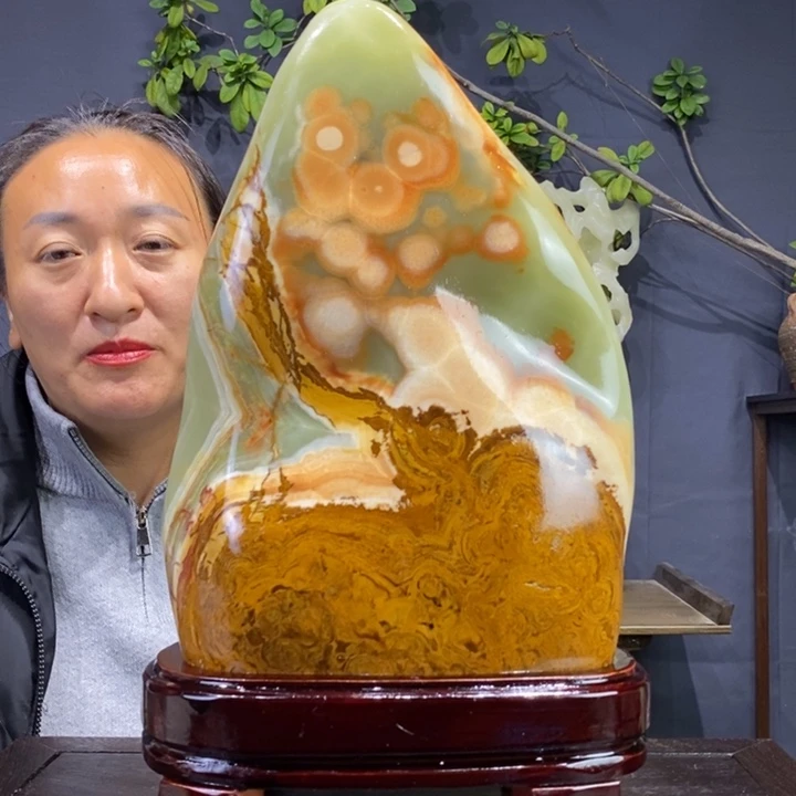 石材伊朗古青石摆件