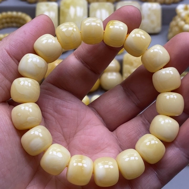 琥珀未镶嵌手链手串