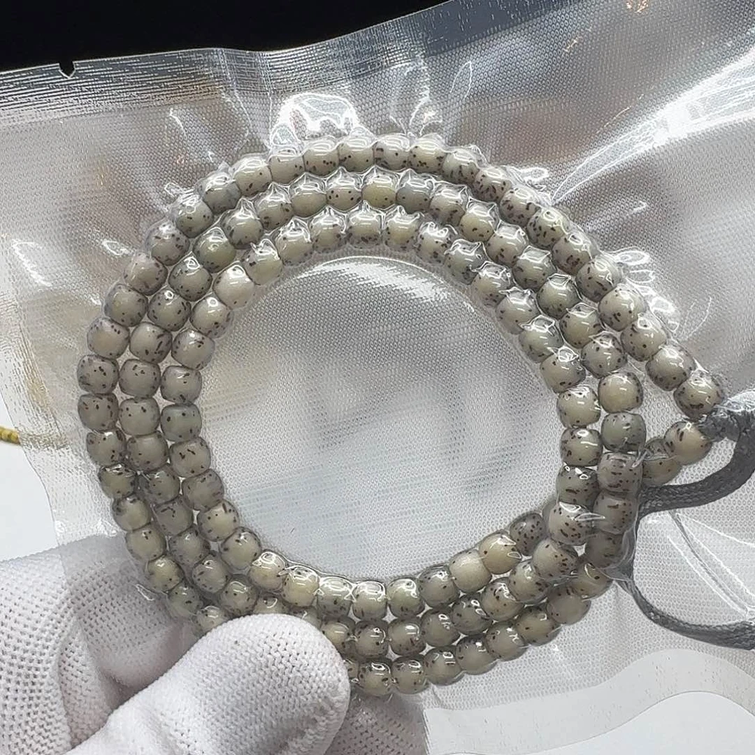 星月菩提吊坠207灭世糯冰石玉河豚6鼓珠108