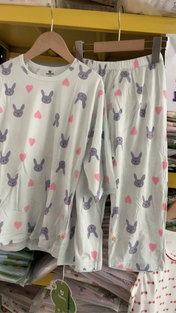 彤蓓佳女宝空调服a类无骨吸汗透气套装家居服