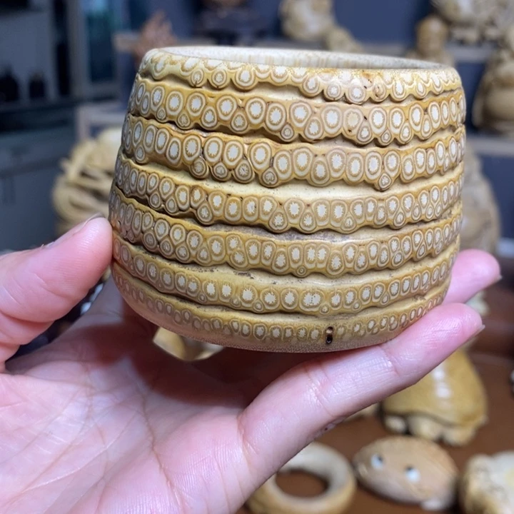 竹手把摆件老粉漏价