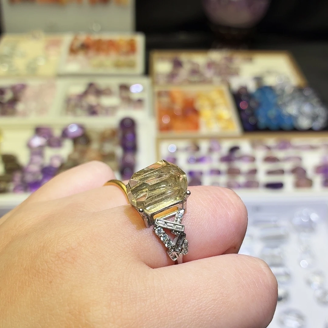 水晶吊坠(不含链)未镶嵌戒指